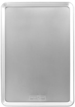 Nordic Ware Extra Large Baking Sheet, 21 x 15 inches, XL Big sheet pan Natural Uncoated Aluminum, Reinforced Steel Rim Prevents Warping, 1pk Big Sheet
