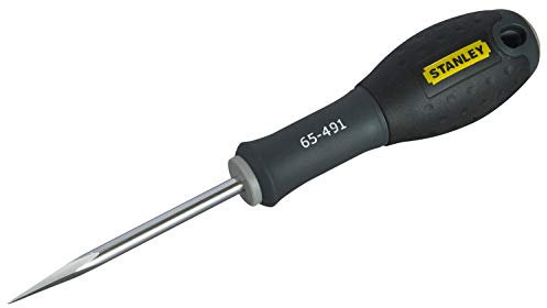STANLEY 0-65-491 Poinçon Diamètre 5 X 75 Mm Gamme FATMAX - Fabriqués En France - Lame En Acier Grande Résistance - Poignée Soft-Grip Plus Ergonomique Et Anti-Dérapant
