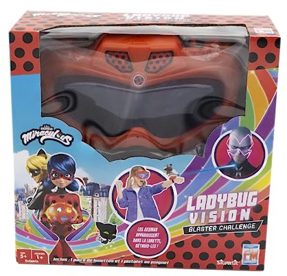 Silverlit Vision Miraculous - Interaktives Spiel mit 3D-Maske - Zielt und eliminiert die Bösewichte von Miraculous - Dauer eines Spiels 90 Sekunden - 4 Schwierigkeitsgrade - 1+ Spieler - Ab 5 Jahren