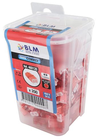 BLM - Borne de connexion - 200 Bornes de connexion 2 fils 1 à 2.5mm²