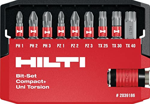 HILTI Punte di torsione per set S-BSC+ UNI 25/1 T (10)