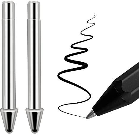 2 Pcs Kein Verschleiß Titan Legierung Stift Spitzen passend für Surface Pen,Pen wie Nachfüllfedern Ersatzfedern passend für Microsoft Surface Pro 7 6 5 4 Series(Modell 1776) Surface Laptop Stylus Pen