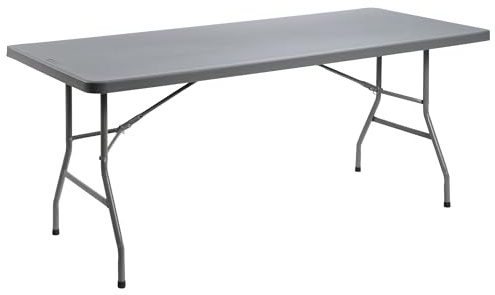 Solycarpa Mesa Plegable Rectangular 180x76 cm | Exterior, Jardín y Catering