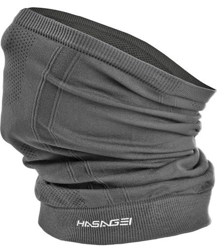 GXCROR Halv balaclava andningsbar stormmask motorcykel balaclava cykel ansiktsmask skidmask balaclava tubhalsduk män & kvinnor för sport och utomhus, GRÅ, En Storlek