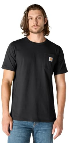 Carhartt Men's Force Relaxed Fit Midweight Short-Sleeve Pocket T-Shirt, Black, XX-Large