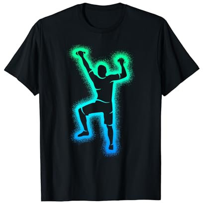 Bouldern Kletterer Freiklettern Herren Jungen Klettern T-Shirt