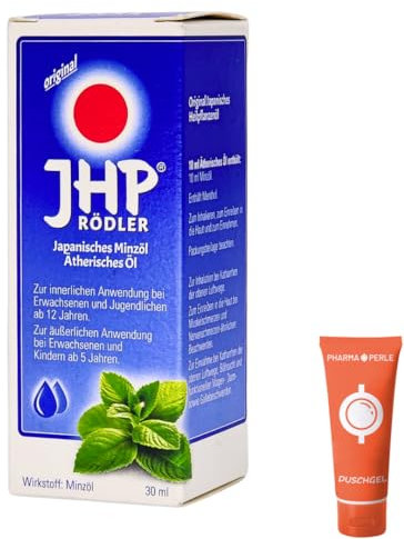 Original JHP Rödler Japanisches Minzöl, 1x 30 ml I Zur Inhalation bei Atemwegsinfekten wie Erkältung und Schnupfen I Zum Einreiben in die Haut I Zum Einnehmen I Spar-Set plus Pharma Perle give-away
