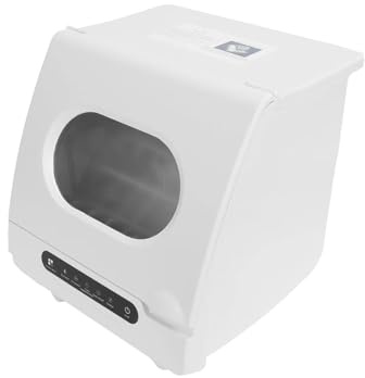 Lavavajillas de escritorio pequeño, lavavajillas de secado inteligente totalmente automático, sin instalación doméstica, for 6 personas