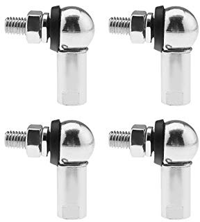 YINETTECH 4 Piezas Kit de Rótula de Varillaje de Ángulo con Clip de Resorte Sello Antipolvo CS DIN 71802 Reemplazos de Varillaje de Engranaje -M6 (LH)