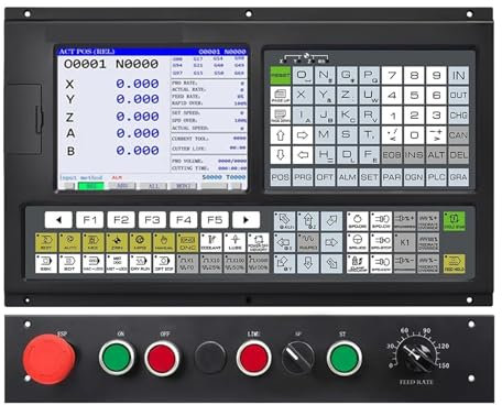 AMEHRU Fräsmaschine CNC-Steuerung 5 Achsen mit Funktion SPS programmierbare Logiksteuerung CNC-Kit(B Panel)