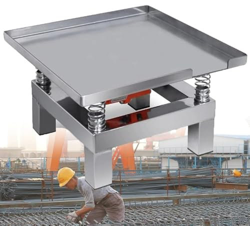 Table vibrante pour béton, table vibrante électrique pour béton, plate-forme vibrante pour béton en acier inoxydable,vibrateur à plaque plate,vibrateur à béton industriel,plate-forme vibrante,35*35cm
