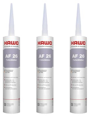 3 x KAWO Dichtkleber/Folienkleber AF 26 310 ml Anschlusskleber für Dampfsperrfolie Dampfsperrbahn Kleber Spezialkleber