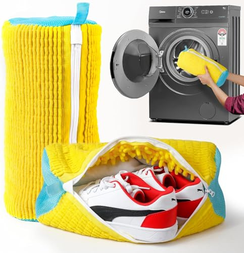 Schuhnetz für Waschmaschine Waschbeutel Schuhe Waschen Schutz Schuhwaschbeutel（2 Stück）