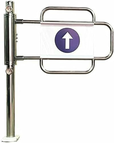 Puerta de seguridad manual de metal para entrada, puerta de valla unidireccional de cierre automático para supermercado y almacén, portal doble oscilante para mayor seguridad