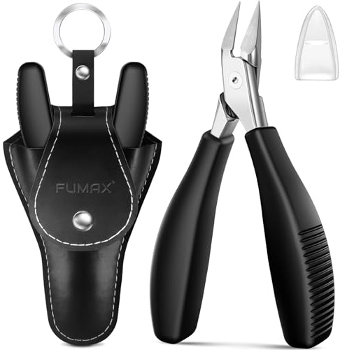 Eingewachsene Zehennagelknipser für Senioren, dicke Zehennägel, gerader Nagelknipser für Männer, robuster Zehennagelknipser für dicke Nägel, ultra-scharfer Edelstahl-Fingernagelknipser mit