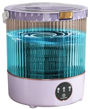 Machine a Laver Portable 12L Mini Machine à Laver nettoyage en Profondeur & Panier D'essorage Amovible Mise à Jour Mini Lave Linge pour Appartements,Dortoirs Purple 12L