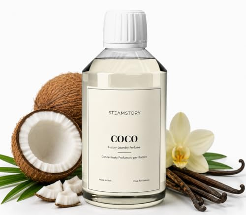 SteamStory Luxus Wäscheparfüm Coco – Sanfter & süßer Duft mit Kokos, Mandelblüte & Vanille – 250 ml