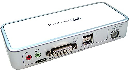 BeMatik - DVI KVM Switch USB2 AUDIO Uniclass 1KVM a 2CPU