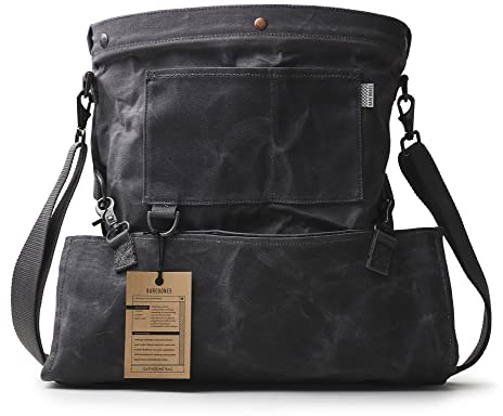 Barebones Harvesting And Gathering Bag- Foraging, Harvest Satchel, Water-resistant Waxed Canvas, Garden Tote