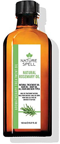 Nature Spell Rosemary Oil For Hair Growth, Pre-Diluted Hair & Scalp Oil Nourishes Dry, Damaged Hair, For Women & Men,150 ml
