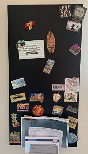 selbstklebende magnetische Tafelfolie - schwarz -100x60cm - Kreidetafel Wandtafel - selbstklebend - inkl. Kreidestift + 10 Supermagnete