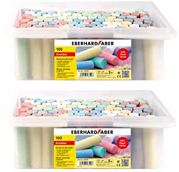 Eberhard Faber 526599 - Straßenmalkreide, 100er Eimer (100er Eimer | 2 Eimer)