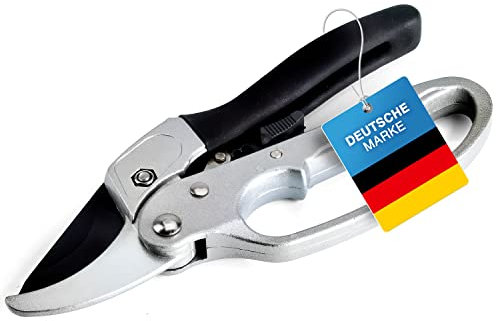 Universal Gartenschere Rosenschere mit geschmiedeter Klinge; Blumenschere aus rostfreiem Edelstahl