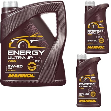 QR-Parts Set 7 Liter 85469738 MN7906-5 MN7906-1 1Liter MANNOL Energy Ultra JP 5W-20 API SN 5L Motoröl