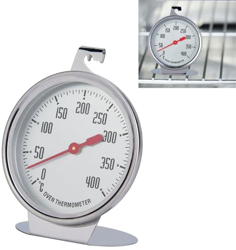 Tyenaza Edelstahl Ofenthermometer Backofen, Backofenthermometer Ofen Backofen Thermometer, Handelsprodukte Edelstahl Sofortableseofen mit Echtzeit Messanzeige