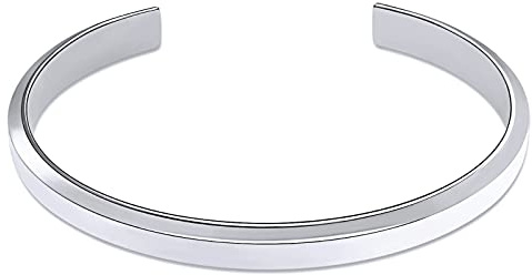 VEXXS Herren Armreif,18K Gold beschichtet Edelstahl Offen Armband,Klassisches Bracelet,Schmuck Geschenk für Herren Damen Männer Jungen Frauen