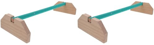 minkissy 2Pcs Natural Wood Chicken Perch for Hens and Birds Freestanding Standing Play Stand Indoor Bird Play Stand Pet Supplies 15.75X5.91X5.12In