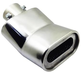 Auto Endschalldämpfer 1 Stücke Edelstahl Auspuff Schalldämpfer Rohr 63mm Gebogene Auspuff Endrohr Tipe Throat Retroftting Die Endrohr Tuning Zubehör Auto Schalldampf