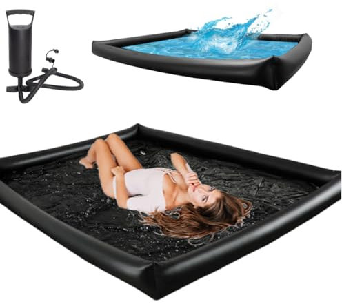 Lotion Schwimmbad Wasserdicht Aufblasbare Bett Air Bettlaken PVC laken Spritzende öl Spa Massage Pool 189 * 161cm