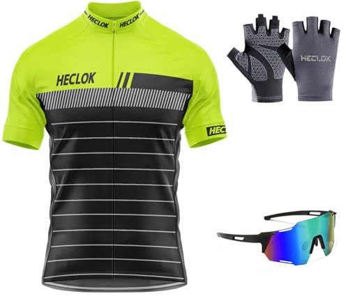 Herren Radtrikot Kurzarm Radtrikot Radsport-Shirt Atmungsaktive Cycling Jersey für Radsport Outdoor Sport,Fahrradbekleidung Fahrrad Trikot T Shirt für Männer (4XL,TYP-6)