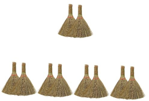 SEWOART 10pcs Broom Desktop Clean Brush Home Cleaning Supplies Desk Dust Broom for Cobweb Removal