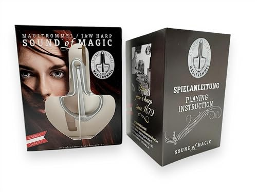 's Harp Mouth Harp Gift Set Black Austria Jaw Harp with Instructions (No. 6 (64mm))