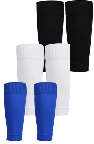 HJDJBD 3 Paires Manchon Compression Mollet & Chaussettes Compression pour Hommes et Femmes - Améliore la Circulation Sanguine - Pour Course à Pied, Vélo, Voyage et Avion