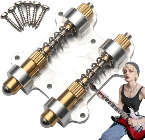 Tappo per tremolo per chitarra, in ottone, stabilizzatore per tremolo per chitarra, sistema di regolazione dell'equilibrio per musicisti, appassionati di musica