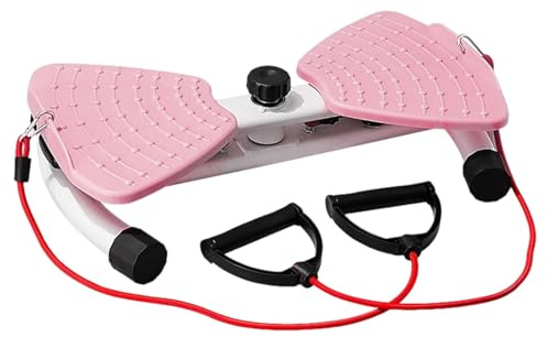 Tavola Vibrante Addominale | Allenatore Muscolare Addominale | Tavola Silenziosa con Elastici per Fitness in Appartamento Brucia Grassi e Galbe Corporel