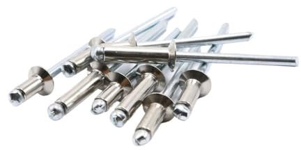 5-10Pcs M3.2 M4 M5 304 Stainless Steel Blind Rivet Countersunk Head Pull Rivet Decoration Nail Socket Nail Fat Head Aluminum Pull Metal Screws(M5 5pcs,8mm)