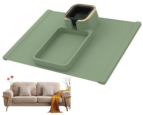 Soporte para Vasos De Sofá | Portavasos para Sofá - Organizador De Reposabrazos Y Control Remoto para Teléfono Tentempiés Portátil Café - Soporte para Teléfono Móvil Mandos Portátil Comida Bebida