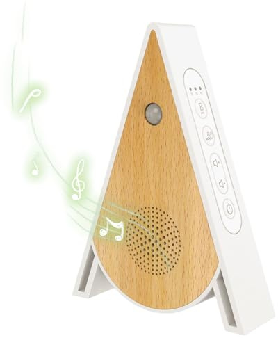 Sensore di cassa stabile per il rumore bianco, macchina del suono degli, cassa del suono rilassante, dispositivo rilassante, macchina per il sonno, lettore musicale ambientale, custodia bianca