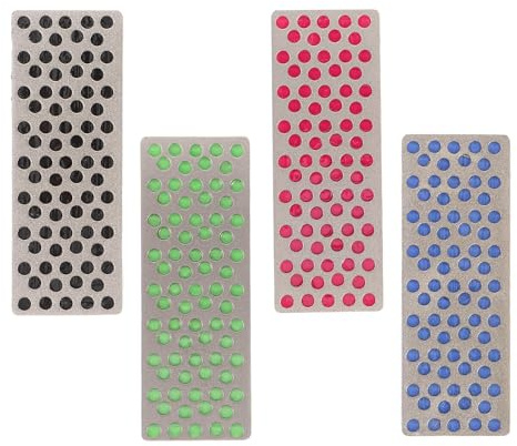 UPKOCH 4 Pezzi Pietre Affilatura per Sci e Snowboard Blocco Affilacciaspole Multiuso per Base e Bordi Laterali Kit Manutenzione Rimozione per Principianti e Officina