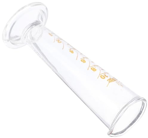 HOUDERCO Vaso Medidor de Laboratorio de Vidrio 10ml Escala Graduada Fácil de Leer y Medir, Herramienta Práctica para Suministros y Experimentos Científicos Color Aleatorio
