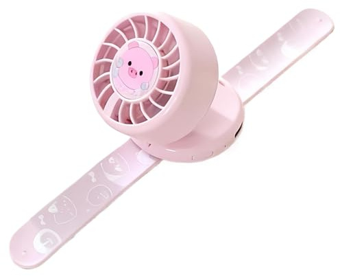 Générique Ventilatore per bambini – rinfrescante regolabile a 3 velocità – Ventilatore da polso USB per bambini estivi, per ragazze ragazzi, giovani studenti, estate, campeggio, vacanze
