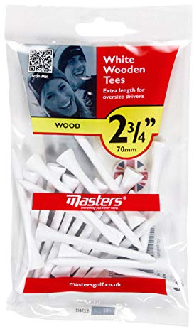 Wood Tees 2 3/4 White Bag 20 Golf Accessories Tees