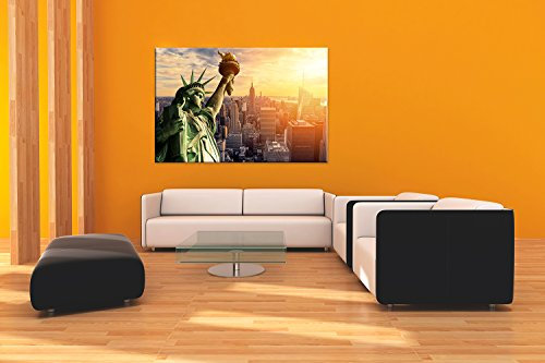 Bild pappwimpel Ecologico mit Kanten New York Statue Freiheit verschiedene Maßnahmen | 113x44cm