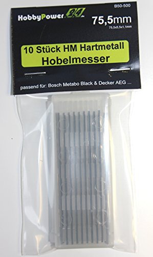 10 Stück HM Wendemesser/Hobelmesser 75,5x5,5x1,1 Passend für Skil 98 H