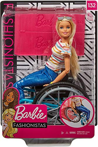 Barbie GGL22 Rollstuhl und Puppe, blond