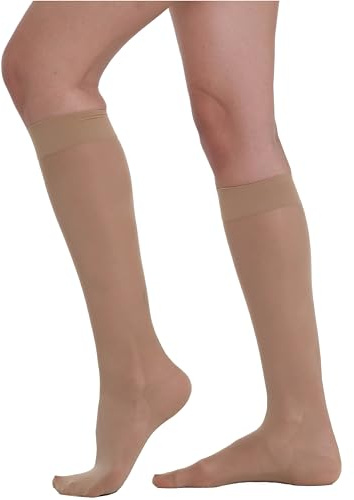 BeOnTop Kompressionsstrümpfe Damen 70 Den - Kniestrümpfe Damen 17-18 mmHg, Stützstrümpfe Damen Comfort Support Line Compression Socks, Socken Damen by Gambetti - Made in Italy